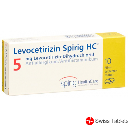 Levocetirizine Spirig HC Filmtabl 5 mg 10 pcs
