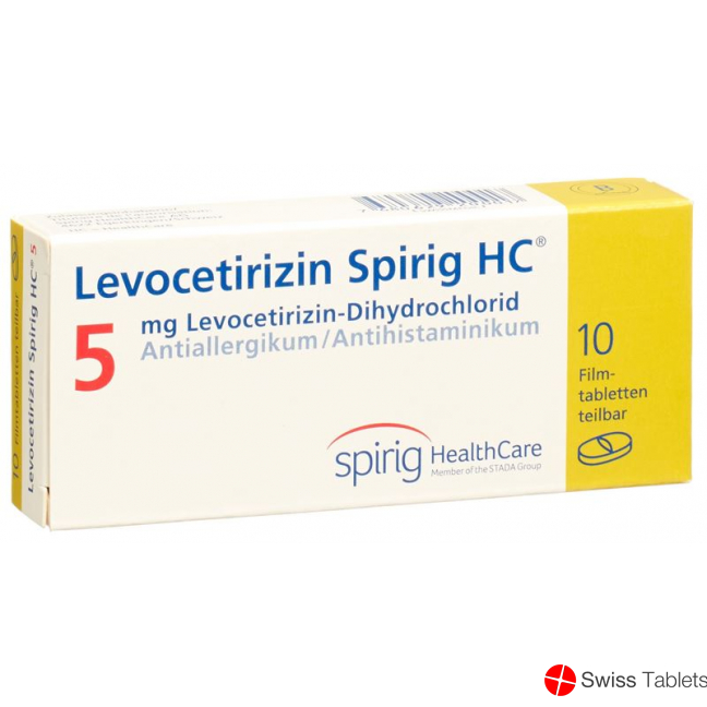 Levocetirizine Spirig HC Filmtabl 5 mg 10 pcs