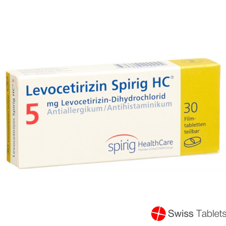 Levocetirizine Spirig HC Filmtabl 5 mg 30 pcs