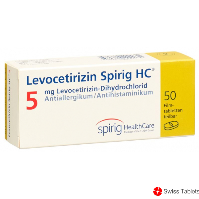 Levocetirizine Spirig HC Filmtabl 5 mg 50 pcs