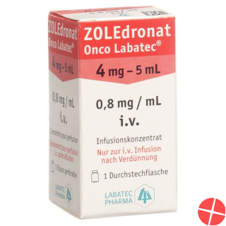 Zoledronate Onco Labatec Inf Konz 4 mg / 5ml Durchstf 5 ml