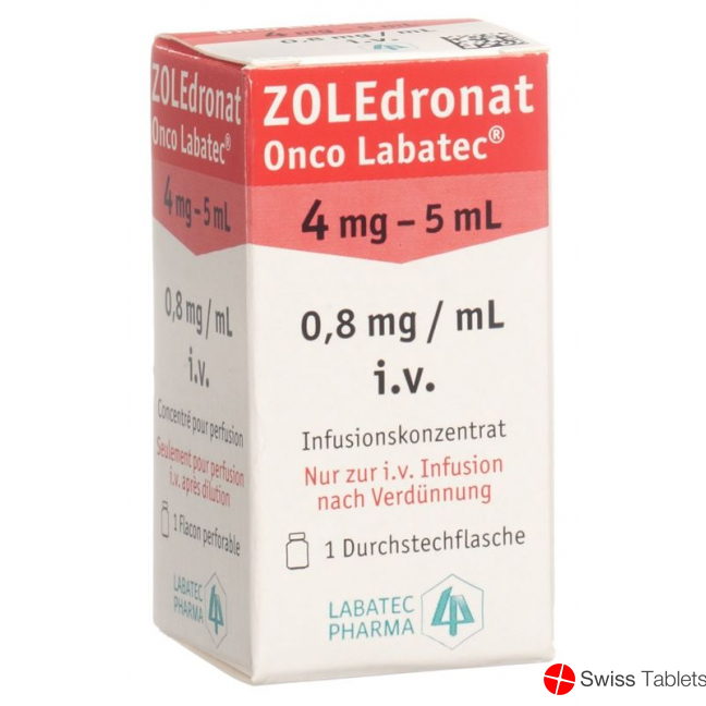 Zoledronate Onco Labatec Inf Konz 4 mg / 5ml Durchstf 5 ml