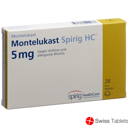 Montelukast Spirig HC Kautabl 5 mg 28 pcs