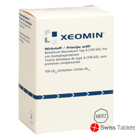 Xeomin Trockensub 100 E powder for solution for injection Durchstf