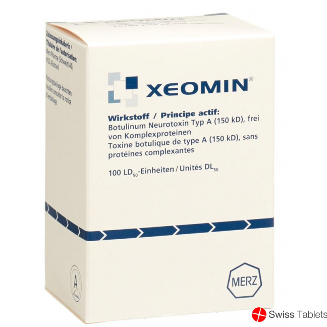 Xeomin Trockensub 100 E powder for solution for injection Durchstf