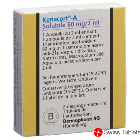 A Kenacort Solubile Inj Lös 80 mg / 2ml amp 5 pcs