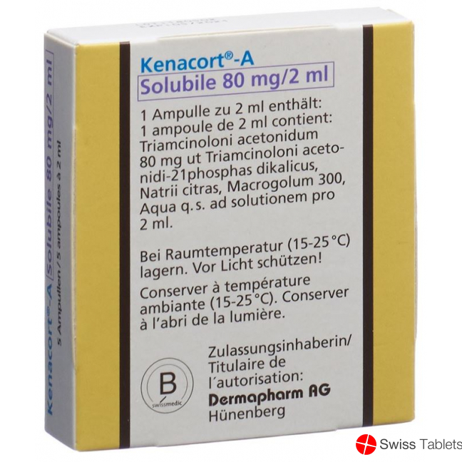A Kenacort Solubile Inj Lös 80 mg / 2ml amp 5 pcs