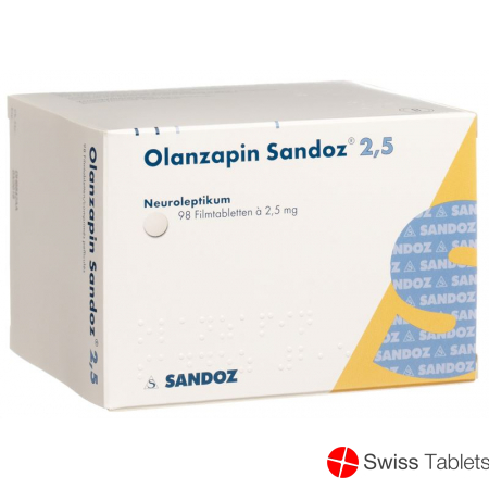 Olanzapine Sandoz Filmtabl 2.5 mg 98 pcs