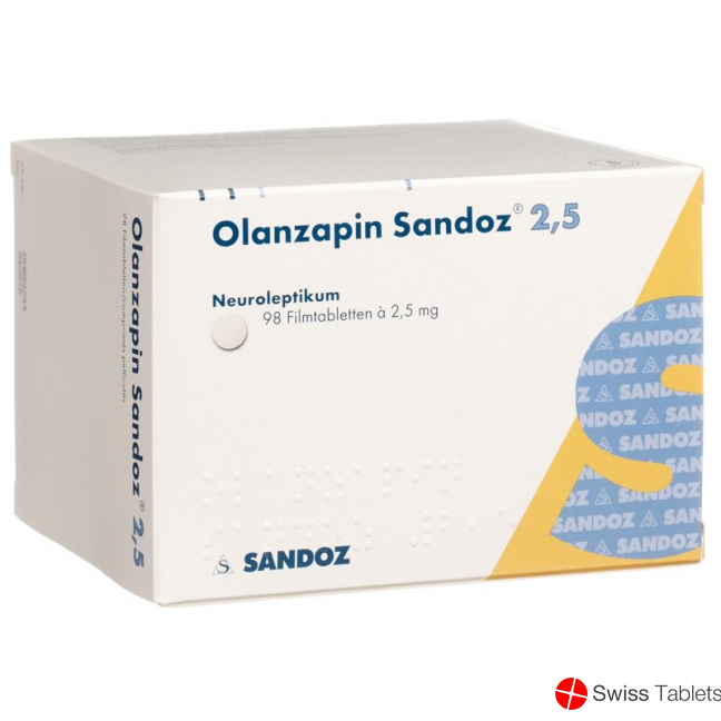 Olanzapine Sandoz Filmtabl 2.5 mg 98 pcs