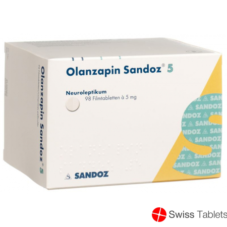 Olanzapine Sandoz Filmtabl 5 mg 98 pcs