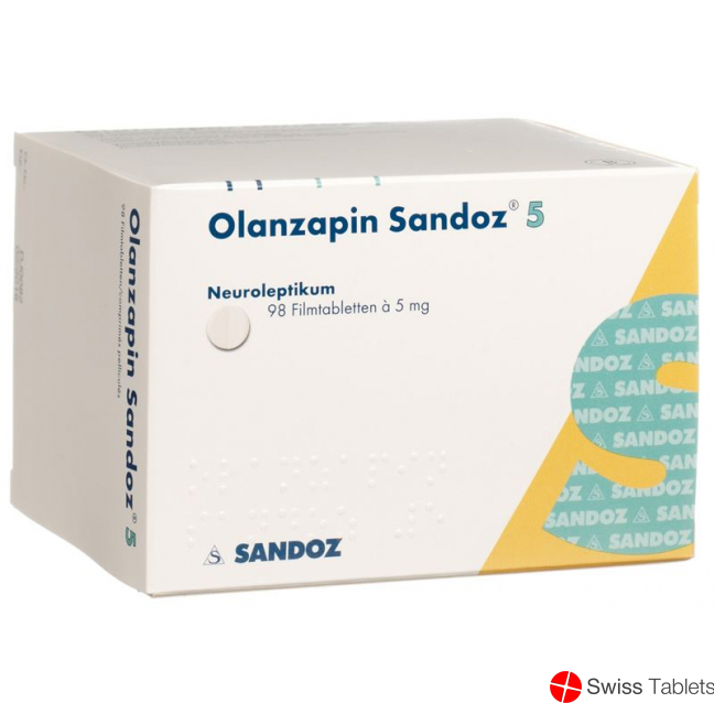 Olanzapine Sandoz Filmtabl 5 mg 98 pcs
