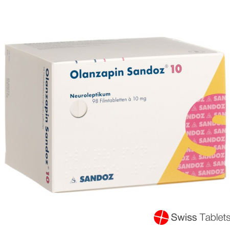 Olanzapine Sandoz Filmtabl 10 mg 98 pcs