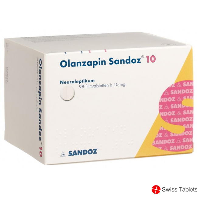 Olanzapine Sandoz Filmtabl 10 mg 98 pcs