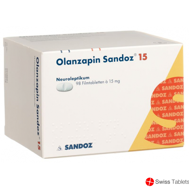 Olanzapine Sandoz Filmtabl 15 mg 98 pcs