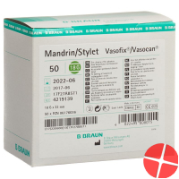 Vasofix Mandrin G18 33mm Grün 50 Stück