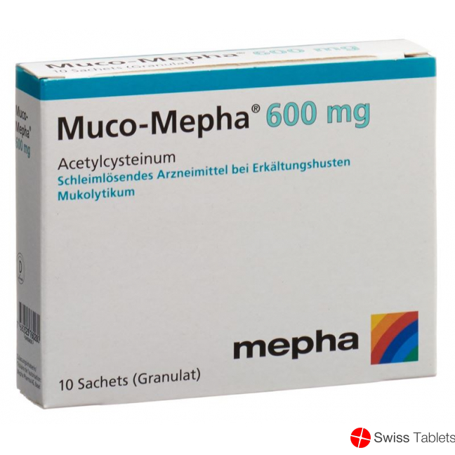 Muco Mepha granules 600 mg 10 sachets