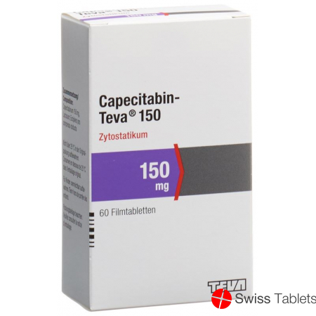 Capecitabine Teva Filmtabl 150 mg of 60 pcs