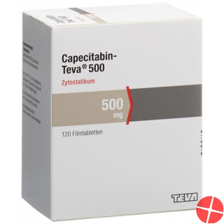 Capecitabine Teva Filmtabl 500 mg 120 pcs Capecitabine Teva Filmtabl 500 mg 120 pcs