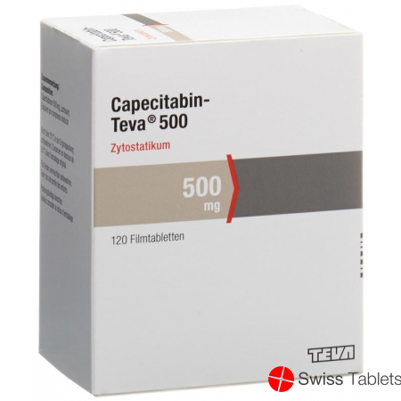 Capecitabine Teva Filmtabl 500 mg 120 pcs