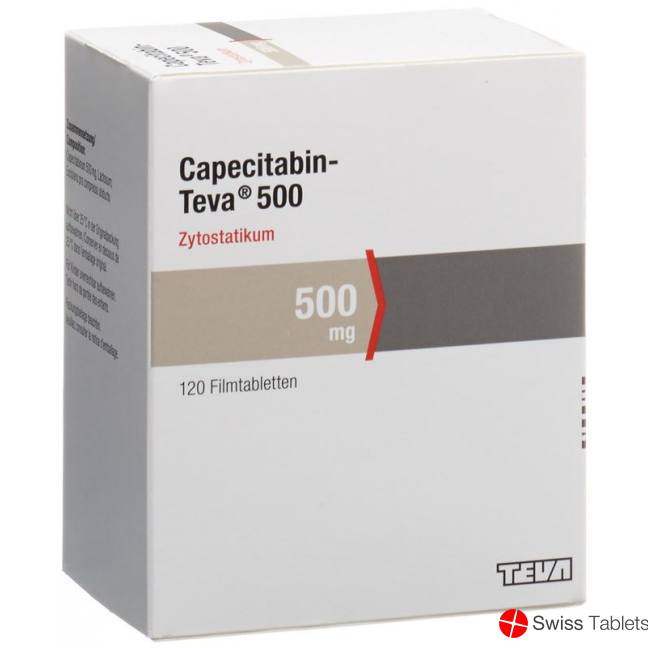 Capecitabine Teva Filmtabl 500 mg 120 pcs