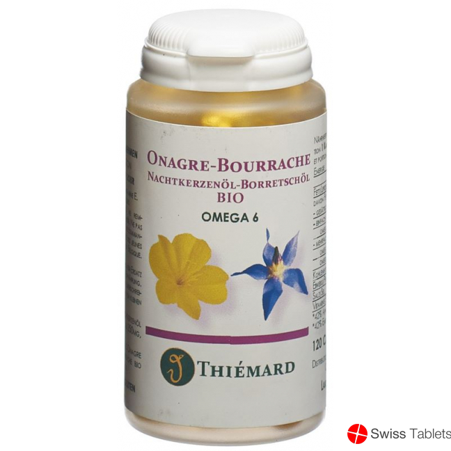 Evening Primrose borage oil Kaps 500 mg Omega 6 Bio 120 pcs