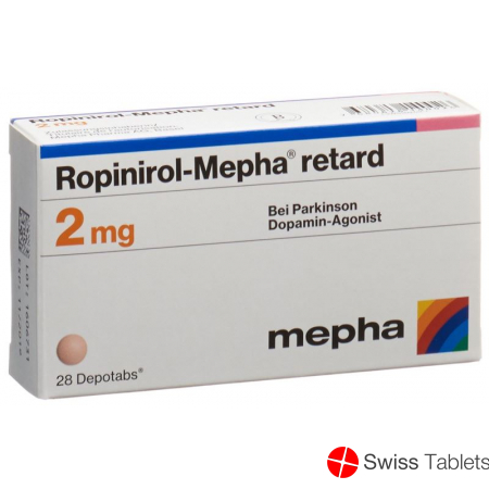 Ropinirole Mepha retard Depotabs 2 mg 28 pcs