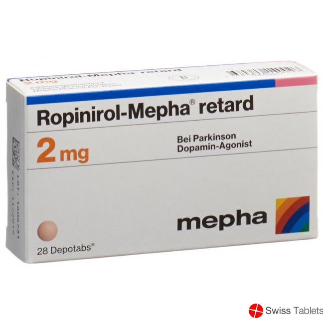 Ropinirole Mepha retard Depotabs 2 mg 28 pcs