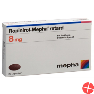 Ropinirole Mepha retard Depotabs 8 mg 28 pcs