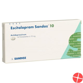 Escitalopram Sandoz Filmtabl 10 mg 14 pcs