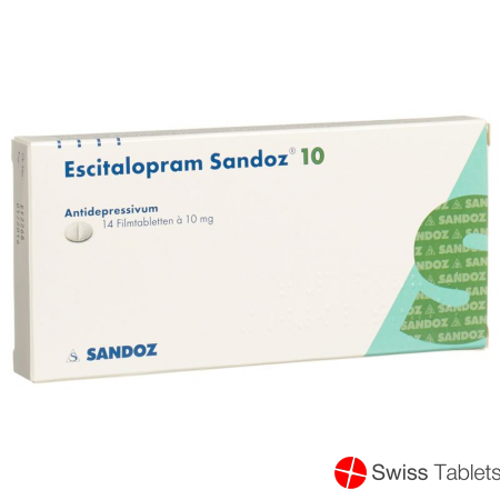 Escitalopram Sandoz Filmtabl 10 mg 14 pcs