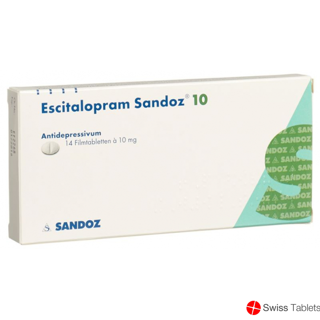Escitalopram Sandoz Filmtabl 10 mg 14 pcs