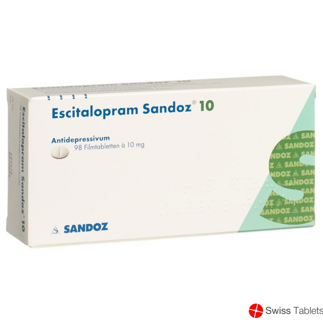 Escitalopram Sandoz Filmtabl 10 mg 98 pcs