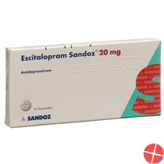 Escitalopram Sandoz Filmtabl 20 mg 14 pcs
