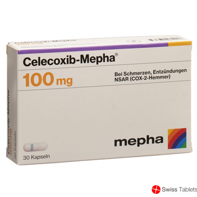 Celecoxib Mepha Kaps 100 mg 30 pcs Celecoxib Mepha Kaps 100 mg 30 pcs