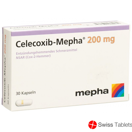 Celecoxib Mepha Kaps 200 mg 30 pcs Celecoxib Mepha Kaps 200 mg 30 pcs