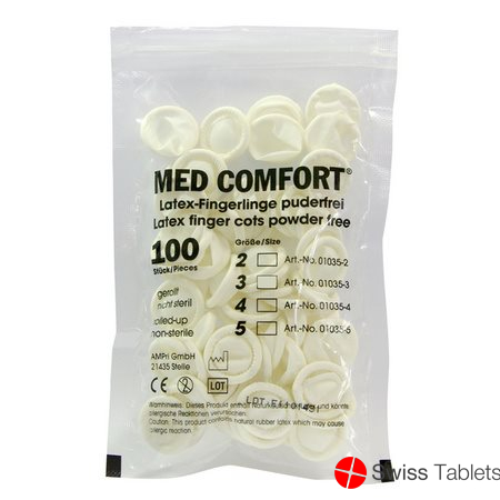 Ampri Latex-Fingerlinge Grösse 4 Puderfrei Gerol 100 Stück buy online