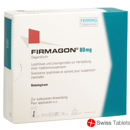 Firmagon Trockensub 80 mg with solvent in prefilled syringe Set