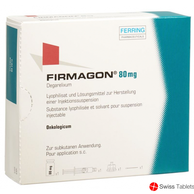 Firmagon Trockensub 80 mg with solvent in prefilled syringe Set
