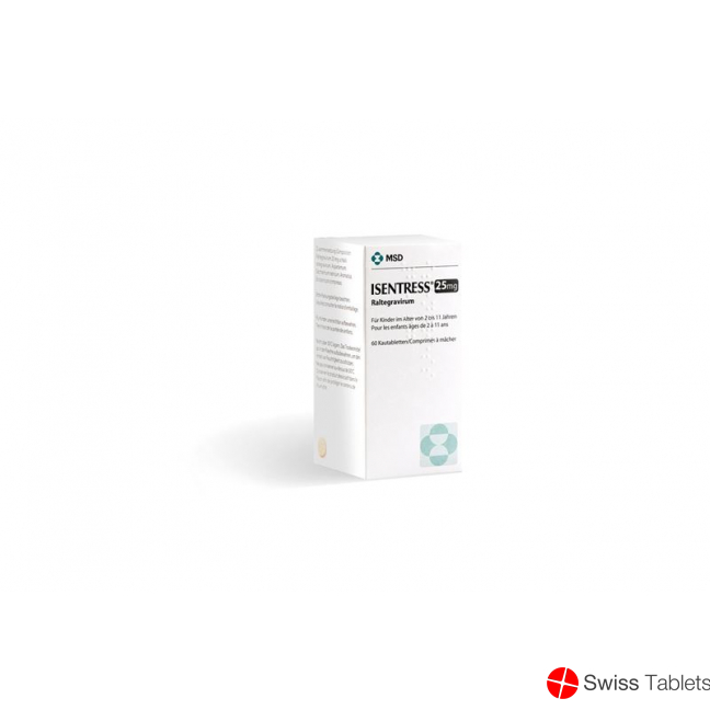 Isentress Kautabl 25 mg Fl 60 pcs