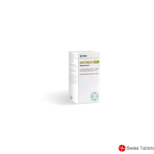 Isentress Kautabl 100 mg Fl 60 pcs