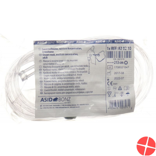 Asid Bonz Sauerstoffmaske Erwachsene Med PVC 213cm