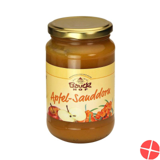Bauckhof Apfelmus-Sanddorn Glas 360g