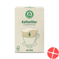 Lebensbaum Kaffeefilter Grösse 4 100 Stück