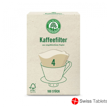 Lebensbaum Kaffeefilter Grösse 4 100 Stück buy online