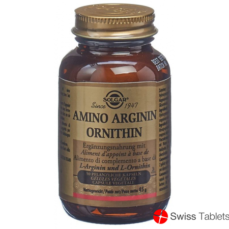 Solgar Amino Arginin Ornithin Kapseln 50 Stück buy online