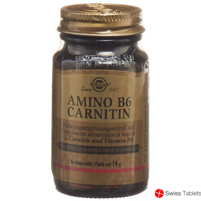 Solgar Amino B6 Carnitin Kapseln 30 Stück buy online
