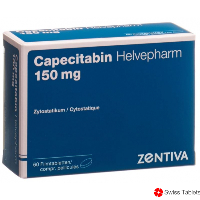 Capecitabine Helvepharm Filmtabl 150 mg of 60 pcs