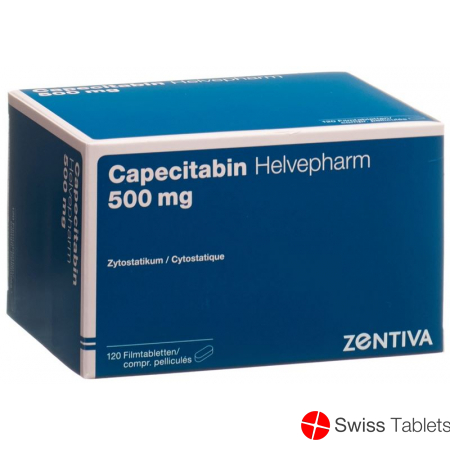 Capecitabine Helvepharm Filmtabl 500 mg 120 pcs