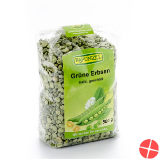 Rapunzel Erbsen Grün Halb 500g