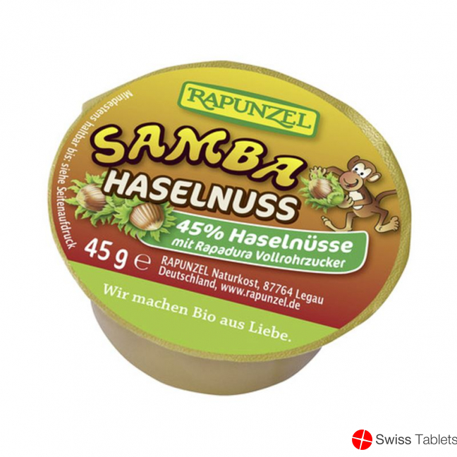 Rapunzel Samba hazelnut spread chocolate 45 g